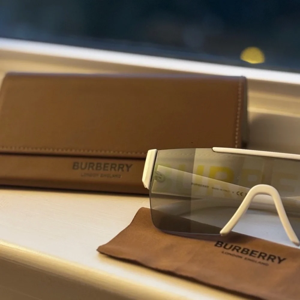 Burberry Women's Sunglasses in White - Picture 3 of 5